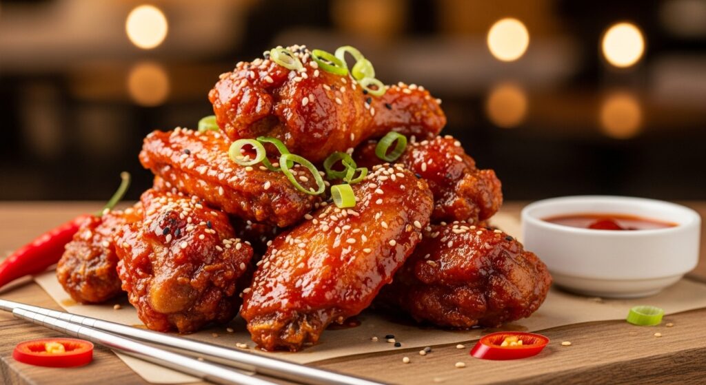 korean yang nyeom chicken