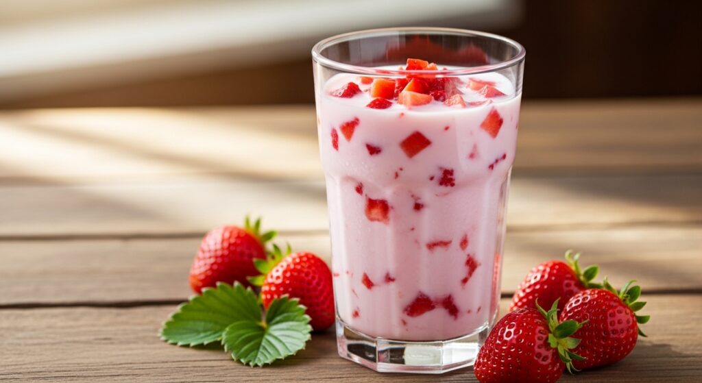 strawberry milk homemade